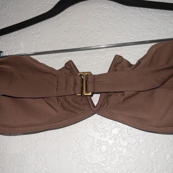 NWT Andie Espresso Brown The‎ Scala Bikini Top Size Medium - Picture 5 of 7